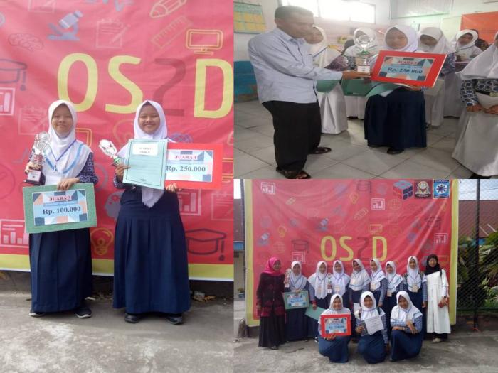 Siswa  MTsN 6 Kerinci, Raih Juara 1 Olimpiade Fisika dan Matematika