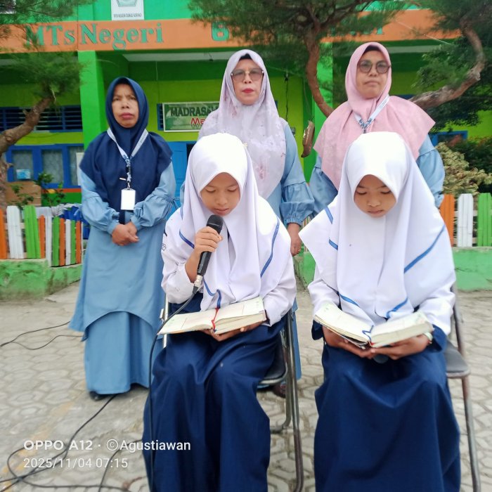 Kegiatan Tadarus Harian MTsN 6 Kerinci