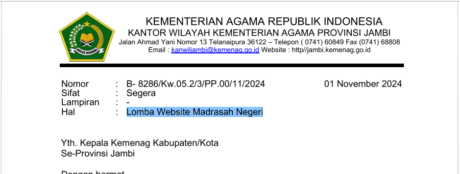 MTsN 6 Kerinci Siap Berbenah Sambut Lomba Website Madrasah MTsN 6 Kerinci Siap Berbenah Sambut Lomba Website Madrasah