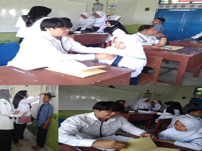PKM Semerap Laksanakan Penjaringan Kesehatan di MTsN 6 Kerinci