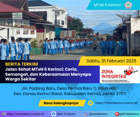 Jalan Sehat MTsN 6 Kerinci: Ceria, Semangat, dan Kebersamaan Menyapa Warga Sekitar Jalan Sehat MTsN 6 Kerinci: Ceria, Semangat, dan Kebersamaan Menyapa Warga Sekitar