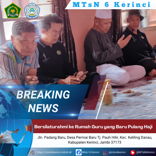 Bersilaturahmi ke Rumah Guru yang Baru Pulang Haji Bersilaturahmi ke Rumah Guru yang Baru Pulang Haji