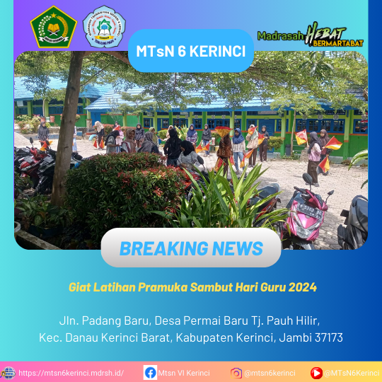 Giat Latihan Pramuka Sambut Hari Guru 2024