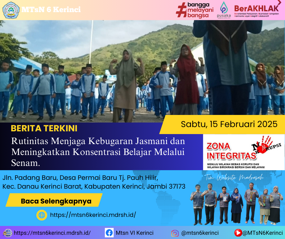 Rutinitas Menjaga Kebugaran Jasmani dan Meningkatkan Konsentrasi Belajar Melalui Senam. Rutinitas Menjaga Kebugaran Jasmani dan Meningkatkan Konsentrasi Belajar Melalui Senam.