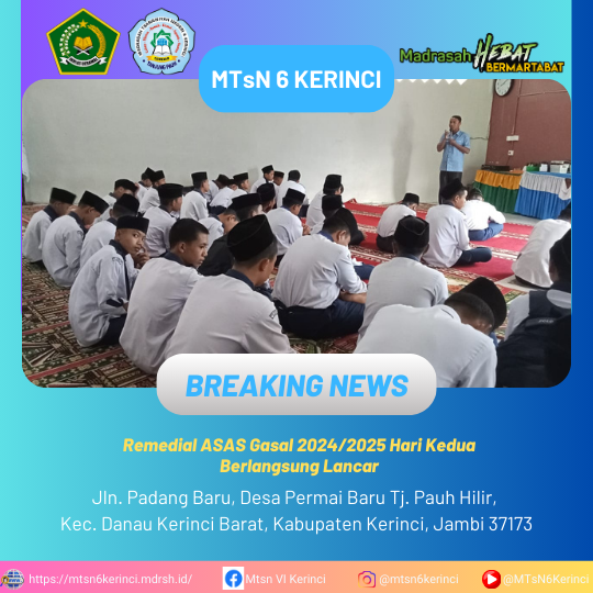 Remedial ASAS Gasal 2024/2025 Hari Kedua Berlangsung Lancar Remedial ASAS Gasal 2024/2025 Hari Kedua Berlangsung Lancar