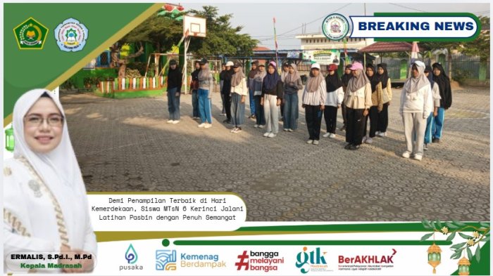 Demi Penampilan Terbaik di Hari Kemerdekaan, Siswa MTsN 6 Kerinci Jalani Latihan Pasbin dengan Penuh Semangat Demi Penampilan Terbaik di Hari Kemerdekaan, Siswa MTsN 6 Kerinci Jalani Latihan Pasbin dengan Penuh Semangat