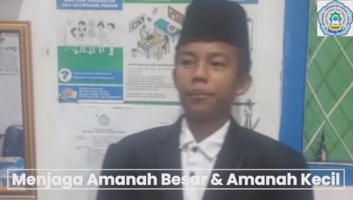 M. Nasuha Sampaikan Kultum dengan Tema Menjaga Amanah Besar dan Amanah Kecil