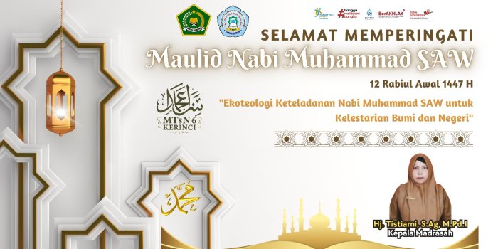 Kamad MTsN 6 Kerinci Ibu H. Tistiarni, S.Ag., M.Pd.I Ucapkan Selamat Maulid Nabi Muhammad SAW Kamad MTsN 6 Kerinci Ibu H. Tistiarni, S.Ag., M.Pd.I Ucapkan Selamat Maulid Nabi Muhammad SAW