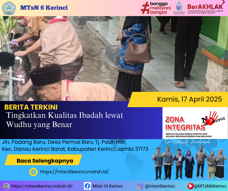 Tingkatkan Kualitas Ibadah lewat Wudhu yang Benar Tingkatkan Kualitas Ibadah lewat Wudhu yang Benar