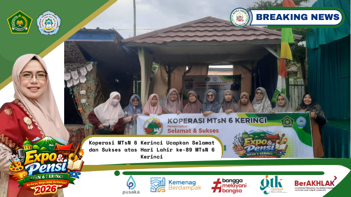 Koperasi MTsN 6 Kerinci Ucapkan Selamat dan Sukses atas Hari Lahir ke-89 MTsN 6 Kerinci