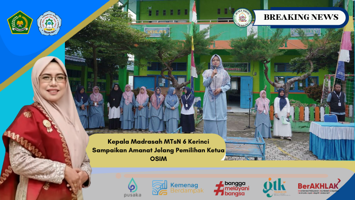 Kepala Madrasah MTsN 6 Kerinci Sampaikan Amanat Jelang Pemilihan Ketua OSIM