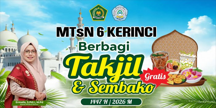 OSIM MTsN 6 Kerinci Programkan Pembagian Takjil dan Sembako Gratis di Bulan Ramadhan