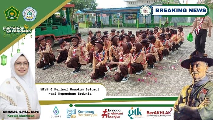 MTsN 6 Kerinci Ucapkan Selamat Hari Kepanduan Sedunia