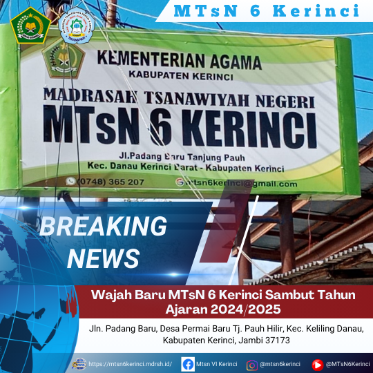 Wajah Baru MTsN 6 Kerinci Sambut Tahun Ajaran 2024/2025 Wajah Baru MTsN 6 Kerinci Sambut Tahun Ajaran 2024/2025