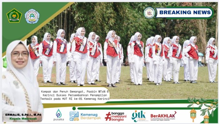 Kompak dan Penuh Semangat,Pasbin MTsN 6 Kerinci Sukses Persembahkan Penampilan Terbaik pada HUT RI ke-81 Kemenag Kerinci Kompak dan Penuh Semangat,Pasbin MTsN 6 Kerinci Sukses Persembahkan Penampilan Terbaik pada HUT RI ke-81 Kemenag Kerinci