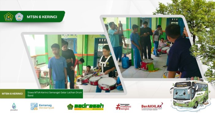 Siswa MTsN Kerinci Semangat Gelar Latihan Drum Band Siswa MTsN Kerinci Semangat Gelar Latihan Drum Band