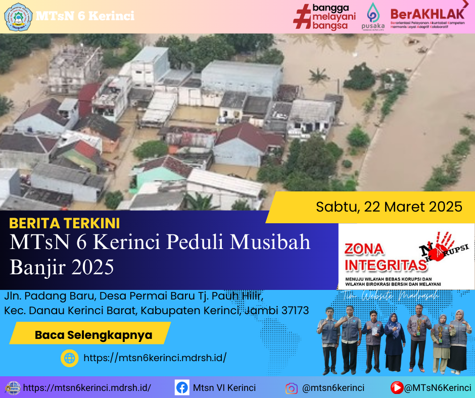 MTsN 6 Kerinci Peduli Musibah Banjir 2025 MTsN 6 Kerinci Peduli Musibah Banjir 2025
