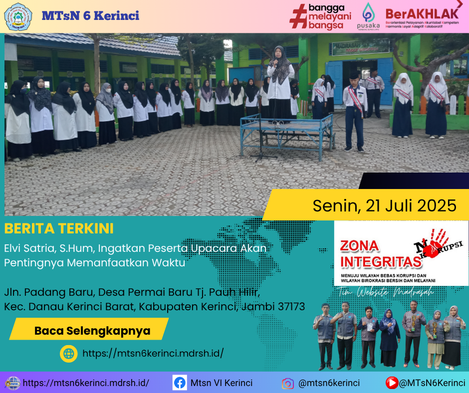 Elvi Satria, S.Hum, Ingatkan Peserta Upacara Akan Pentingnya Memanfaatkan Waktu