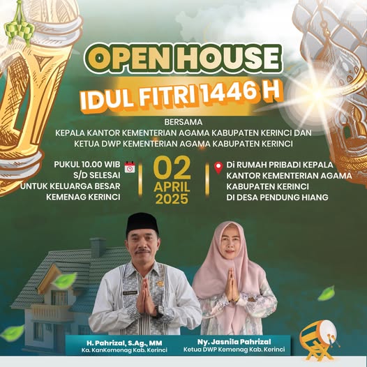 Kepala MTsN 6 Kerinci Instruksikan Seluruh PTK Hadiri Open House Idul Fitri 1446 H Bersama Pejabat Kemenag Kerinci Kepala MTsN 6 Kerinci Instruksikan Seluruh PTK Hadiri Open House Idul Fitri 1446 H Bersama Pejabat Kemenag Kerinci