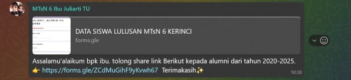 MTsN 6 Kerinci Kumpulkan Data Lulusan 2020/2024 untuk Penyusunan Renstra 2025/2029 MTsN 6 Kerinci Kumpulkan Data Lulusan 2020/2024 untuk Penyusunan Renstra 2025/2029