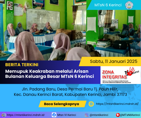 Memupuk Keakraban melalui Arisan Bulanan Keluarga Besar MTsN 6 Kerinci
