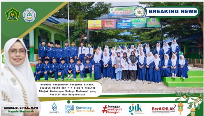 pengawas berikan arahan Seluruh Siswa dan PTK MTsN6 Kerinci untuk Membangun Budaya Madrasah yang Positif dan Berprestasi pengawas berikan arahan Seluruh Siswa dan PTK MTsN6 Kerinci untuk Membangun Budaya Madrasah yang Positif dan Berprestasi
