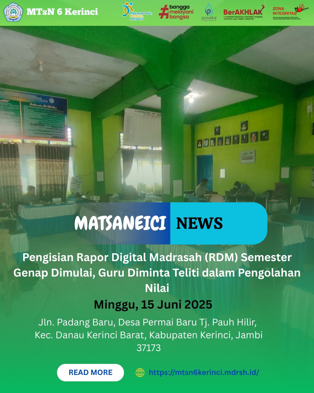 Pengisian Rapor Digital Madrasah (RDM) Semester Genap Dimulai, Guru Diminta Teliti dalam Pengolahan Nilai Pengisian Rapor Digital Madrasah (RDM) Semester Genap Dimulai, Guru Diminta Teliti dalam Pengolahan Nilai
