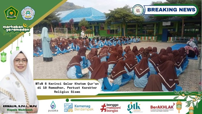 MTsN 6 Kerinci Gelar Khatam Qur'an di 10 Ramadhan, Perkuat Karakter Religius Siswa