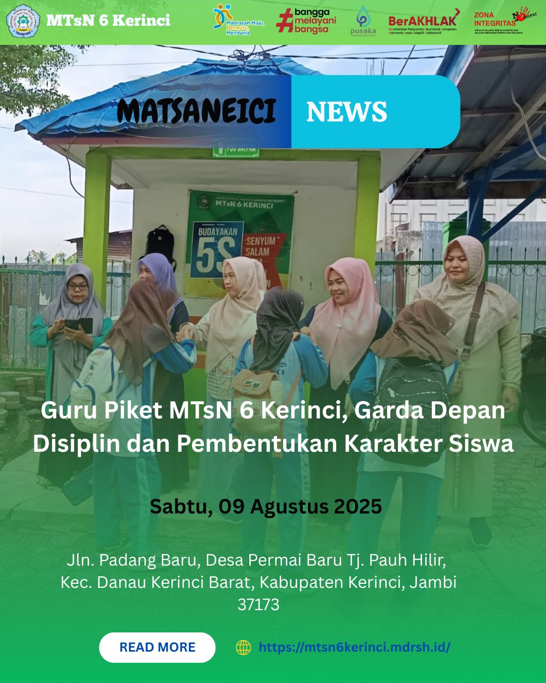 Guru Piket MATSANEICI, Garda Depan Disiplin dan Pembentukan Karakter Siswa Guru Piket MATSANEICI, Garda Depan Disiplin dan Pembentukan Karakter Siswa