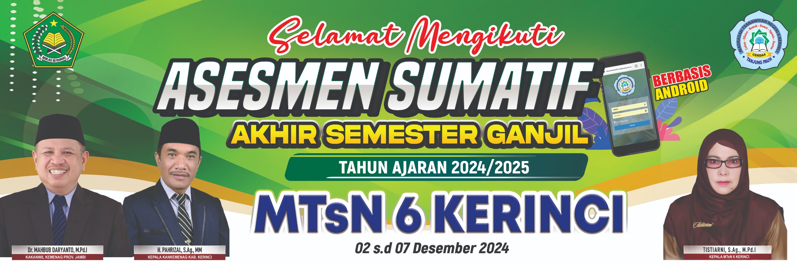 Hari Terakhir Pelaksanaan ASAS Gasal Tahun Ajaran 2024/2025 di MTsN 6 Kerinci Hari Terakhir Pelaksanaan ASAS Gasal Tahun Ajaran 2024/2025 di MTsN 6 Kerinci