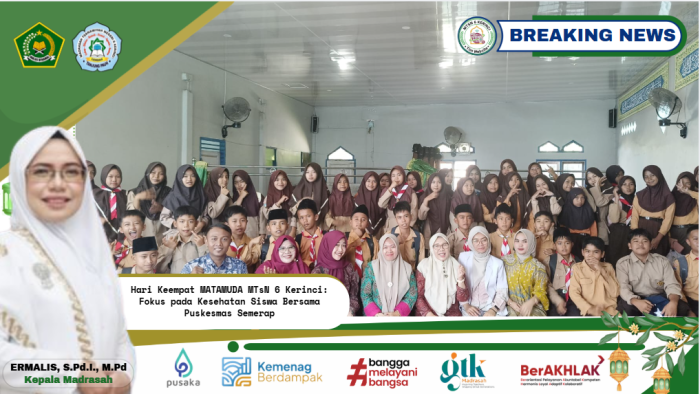 Hari Keempat MATAMUDA MTsN 6 Kerinci: Fokus pada Kesehatan Siswa Bersama Puskesmas Semerap Hari Keempat MATAMUDA MTsN 6 Kerinci: Fokus pada Kesehatan Siswa Bersama Puskesmas Semerap