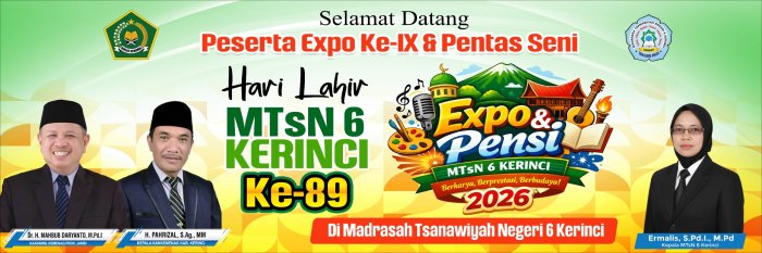 Semarak Harlah ke-89, MTsN 6 Kerinci Gelar Serangkaian Lomba SD/MI Mulai Besok