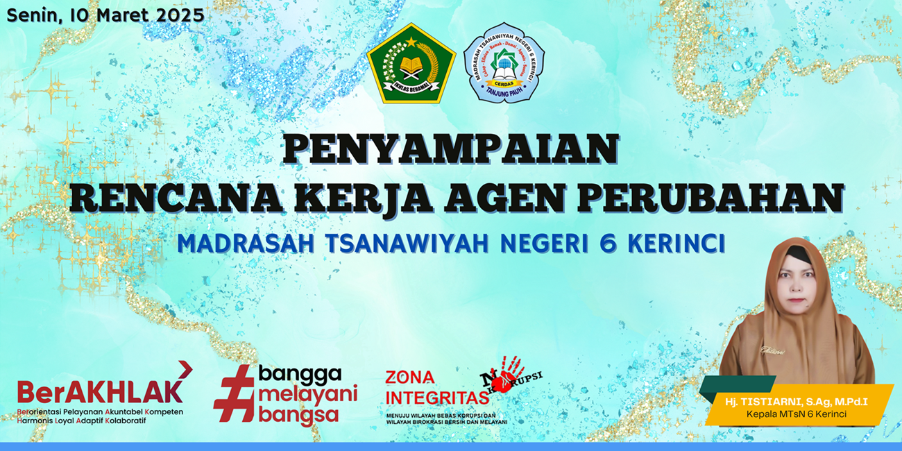 MTsN 6 Kerinci Siap Gelar Penyampaian Program Kerja dan Pemilihan Agen Perubahan 2025 Besok, 10 Maret MTsN 6 Kerinci Siap Gelar Penyampaian Program Kerja dan Pemilihan Agen Perubahan 2025 Besok, 10 Maret