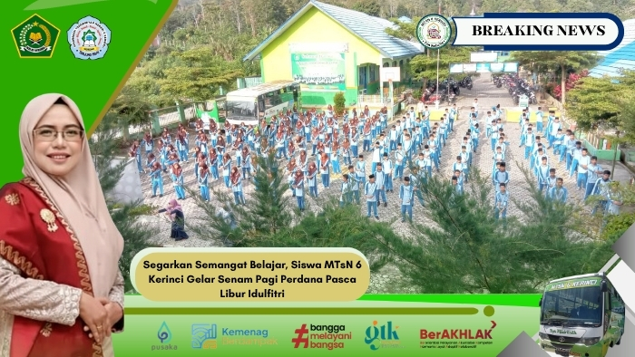 MTsN 6 Kerinci Gelar Senam Pagi Perdana Pasca Libur Idulfitri