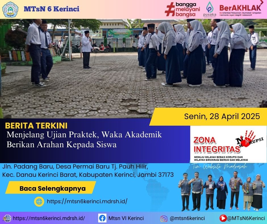 Menjelang Ujian Praktek, Waka Akademik Berikan Arahan Kepada Siswa Menjelang Ujian Praktek, Waka Akademik Berikan Arahan Kepada Siswa