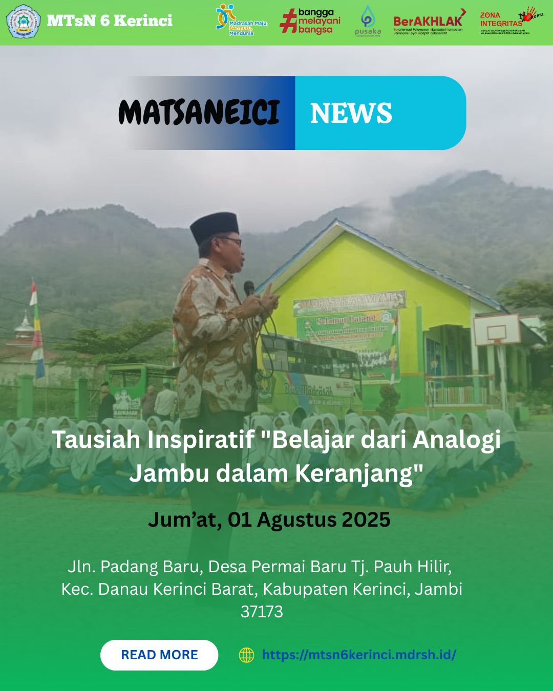 Tausiah Inspiratif “Belajar dari Analogi Jambu dalam Keranjang“ Tausiah Inspiratif “Belajar dari Analogi Jambu dalam Keranjang“