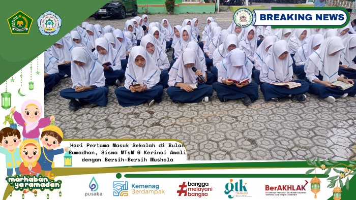 Semarak Ramadhan, Siswa MTsN 6 Kerinci Laksanakan Tadarus Bersama di Lapangan Madrasah