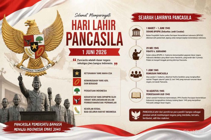 Menilik Sejarah Hari Lahir Pancasila