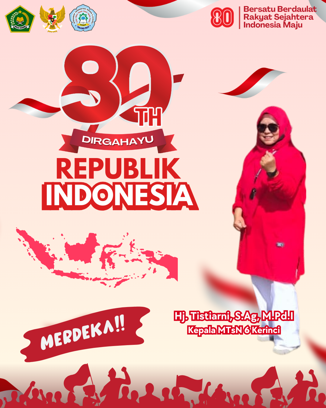 Keluarga Besar MTsN 6 Kerinci Rayakan HUT RI ke-80 dengan Semangat Persatuan dan Kemajuan