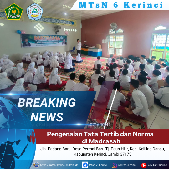 Pengenalan Tata Tertib dan Norma di Madrasah Pengenalan Tata Tertib dan Norma di Madrasah
