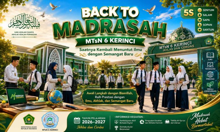 Liburan Telah Usai, Saatnya Kembali ke Madrasah Liburan Telah Usai, Saatnya Kembali ke Madrasah