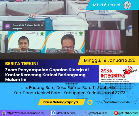 Zoom Penyampaian Capaian Kinerja di Kantor Kemenag Kerinci Berlangsung Malam Ini Zoom Penyampaian Capaian Kinerja di Kantor Kemenag Kerinci Berlangsung Malam Ini