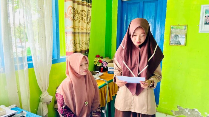 Haru dan Penuh Makna, Purna Paskibra Kecamatan Danau Kerinci Barat Sampaikan Pesan Perpisahan Siswa MTsN 6 Kerinci