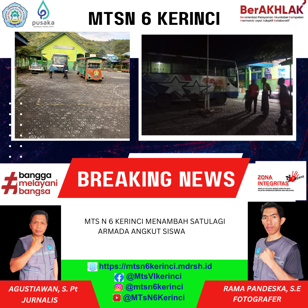 MTs Negeri 6 Kerinci Menambah Satu lagi Armada Angkut Siswa MTs Negeri 6 Kerinci Menambah Satu lagi Armada Angkut Siswa
