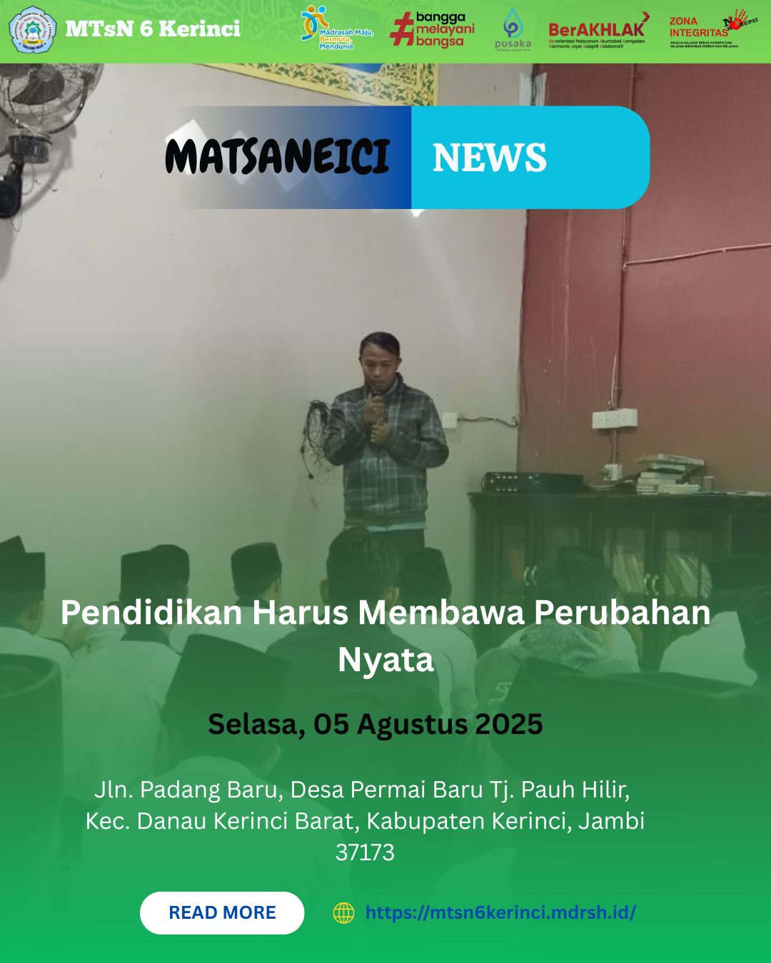 Pendidikan Harus Membawa Perubahan Nyata