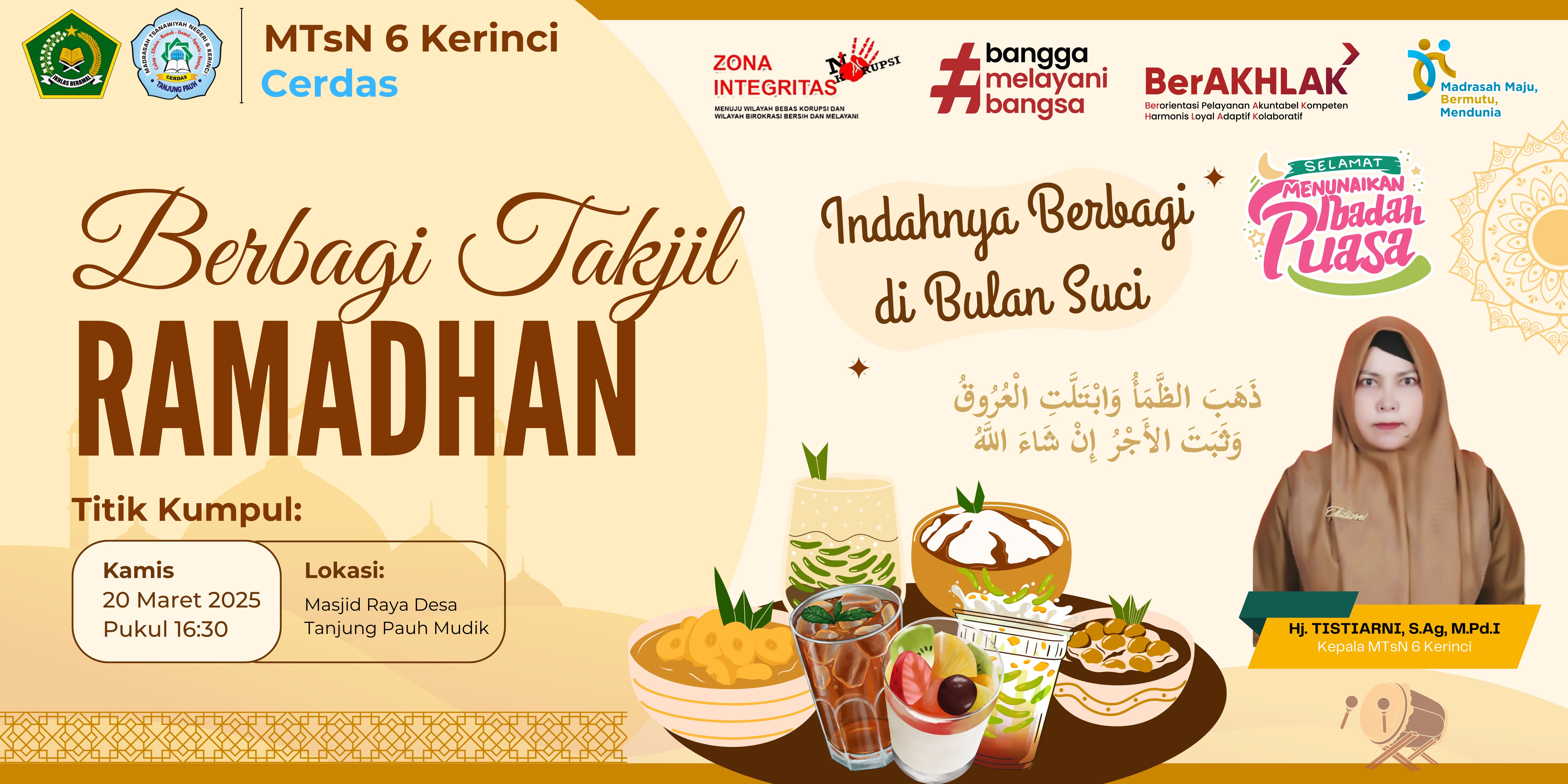 Bingkisan Takjil Ramadhan MTsN 6 Kerinci Siap Dibagikan Besok