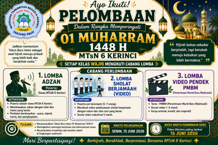Tata Tertib dan Peraturan Lomba Sholat Berjamaah dalam Rangka Memperingati Tahun Baru Islam 01 Muharram 1448 H