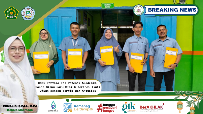 Hari Pertama Tes Potensi Akademik, Calon Siswa Baru MTsN 6 Kerinci Ikuti Ujian dengan Tertib dan Antusias Hari Pertama Tes Potensi Akademik, Calon Siswa Baru MTsN 6 Kerinci Ikuti Ujian dengan Tertib dan Antusias