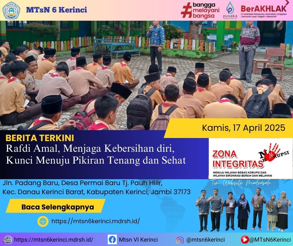 Rafdi Amal, Menjaga Kebersihan Diri, Kunci Menuju Pikiran Uang Tenang dan Sehat Rafdi Amal, Menjaga Kebersihan Diri, Kunci Menuju Pikiran Uang Tenang dan Sehat