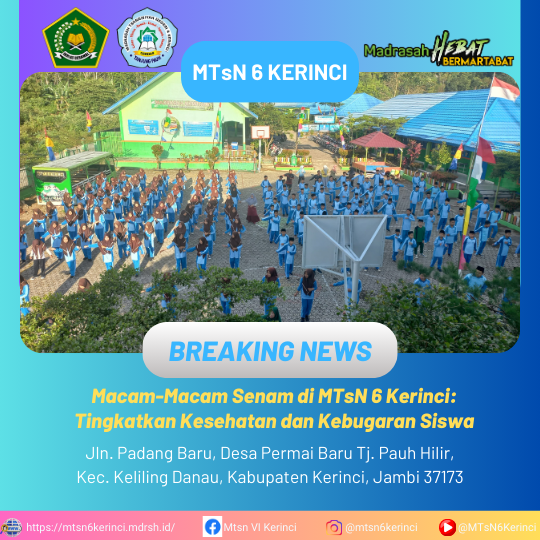 Macam-Macam Senam di MTsN 6 Kerinci: Tingkatkan Kesehatan dan Kebugaran Siswa Macam-Macam Senam di MTsN 6 Kerinci: Tingkatkan Kesehatan dan Kebugaran Siswa